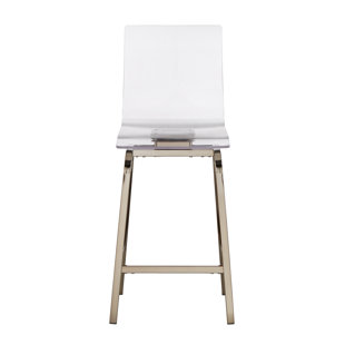 Modern Contemporary Clear Lucite Bar Stools Allmodern Quickview