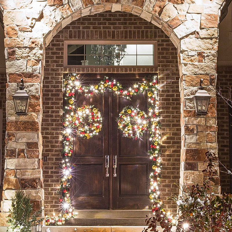 The Holiday Aisle Garland Hanger Double Door Metal Hanging Accessory Reviews Wayfair