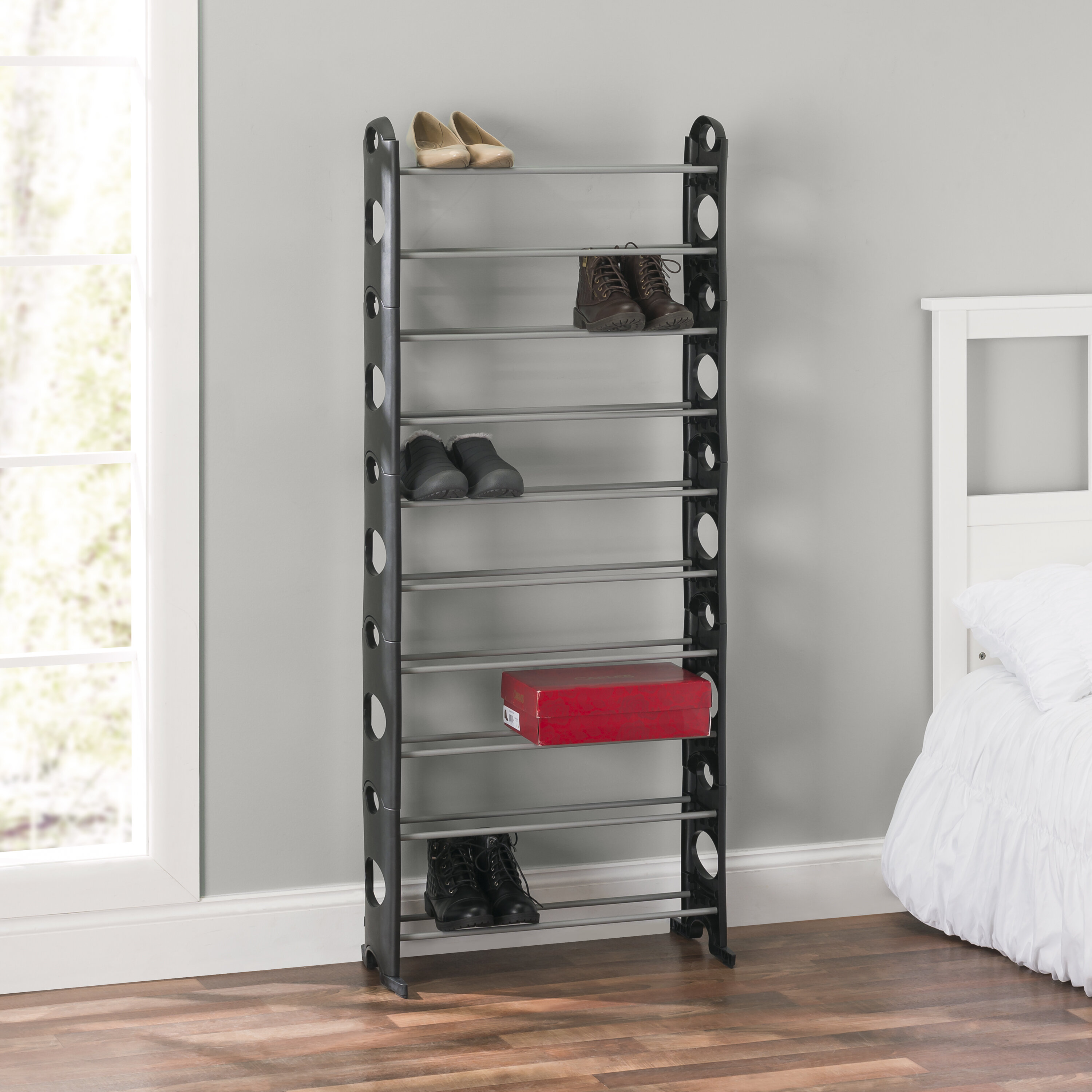 Sunbeam 10 Tier 30 Pair Shoe Rack Reviews Wayfair