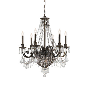 Go to store & view more images Mooney 6-Light Crystal Chandelier by Astoria Grand