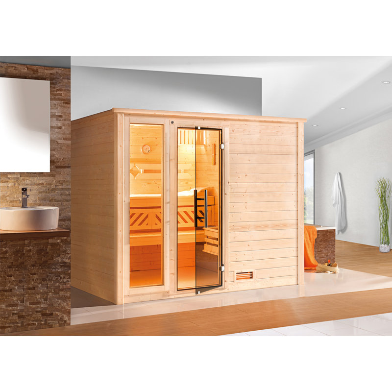 Weka Sauna Bergen mit Ofen für 3 Personen Wayfair.de