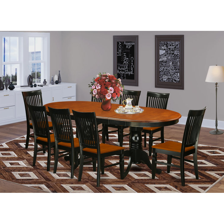 August Grove® Pilcher Butterfly Leaf Solid Wood Dining Set & Reviews ...