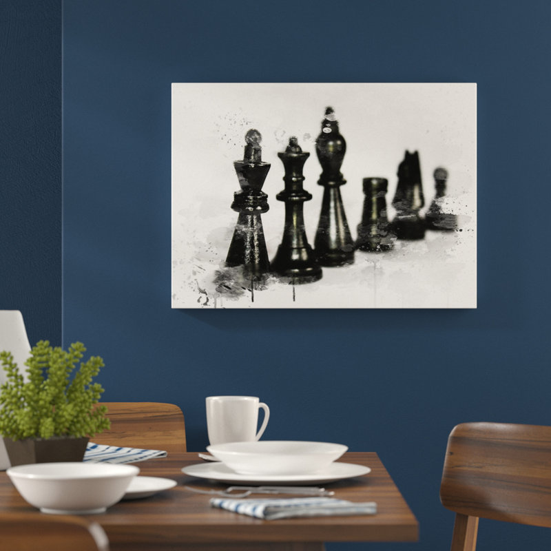East Urban Home Chess Board Game Pieces Graphic Art Print Poster Wayfair Co Uk