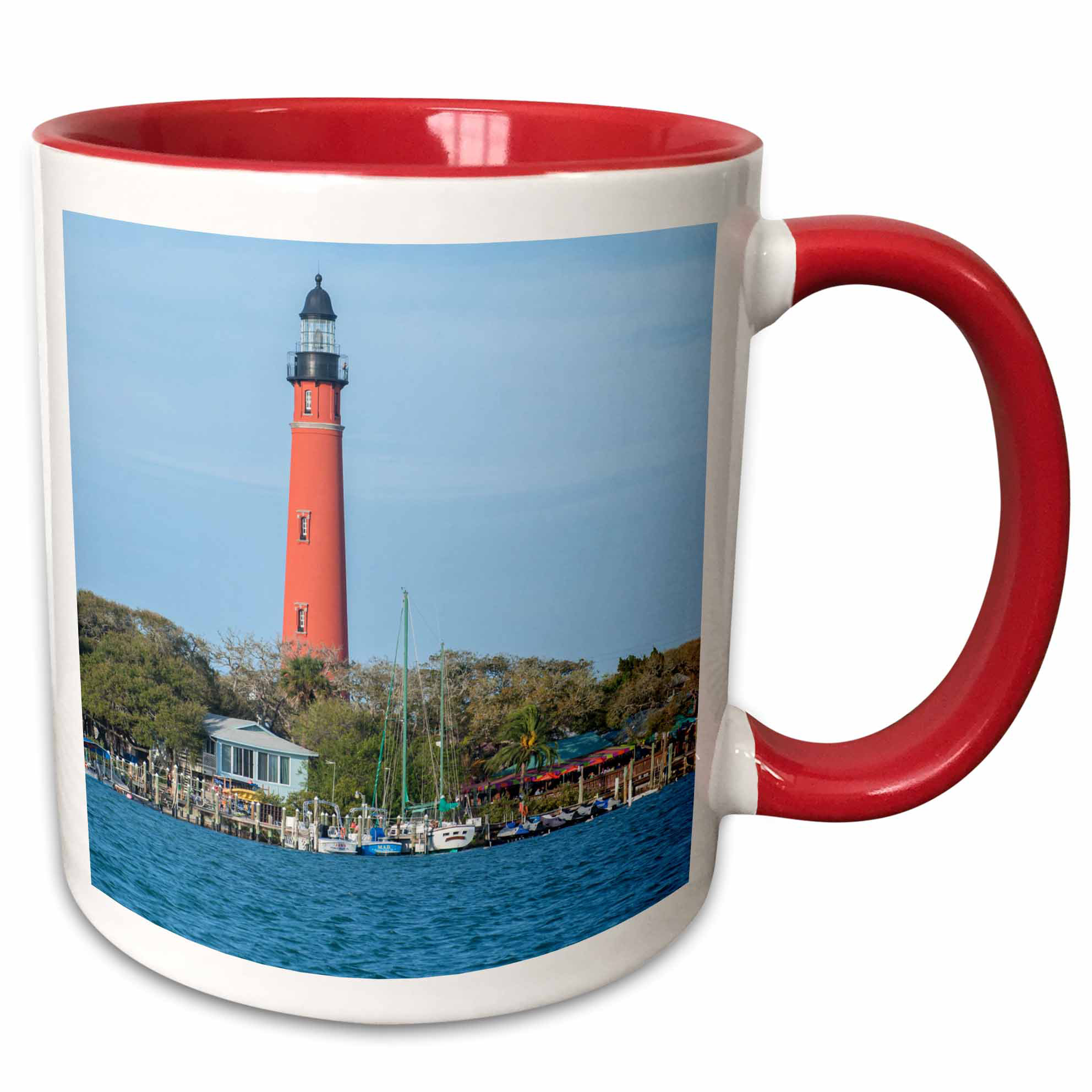 Symple Stuff Rosso Usa Florida Ponce Inlet Ponce De Leon Inlet Lighthouse Coffee Mug Wayfair