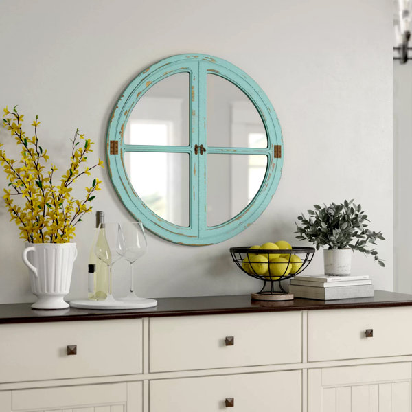 Oakdale Round Window Sea Wall Mirror Reviews Birch Lane