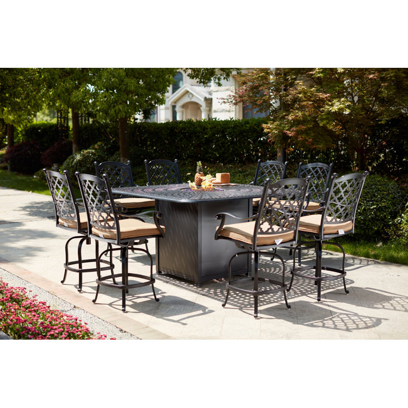 Canora Grey Millwood 9 Piece Bar Height Dining Set with ... (800 x 800 Pixel)