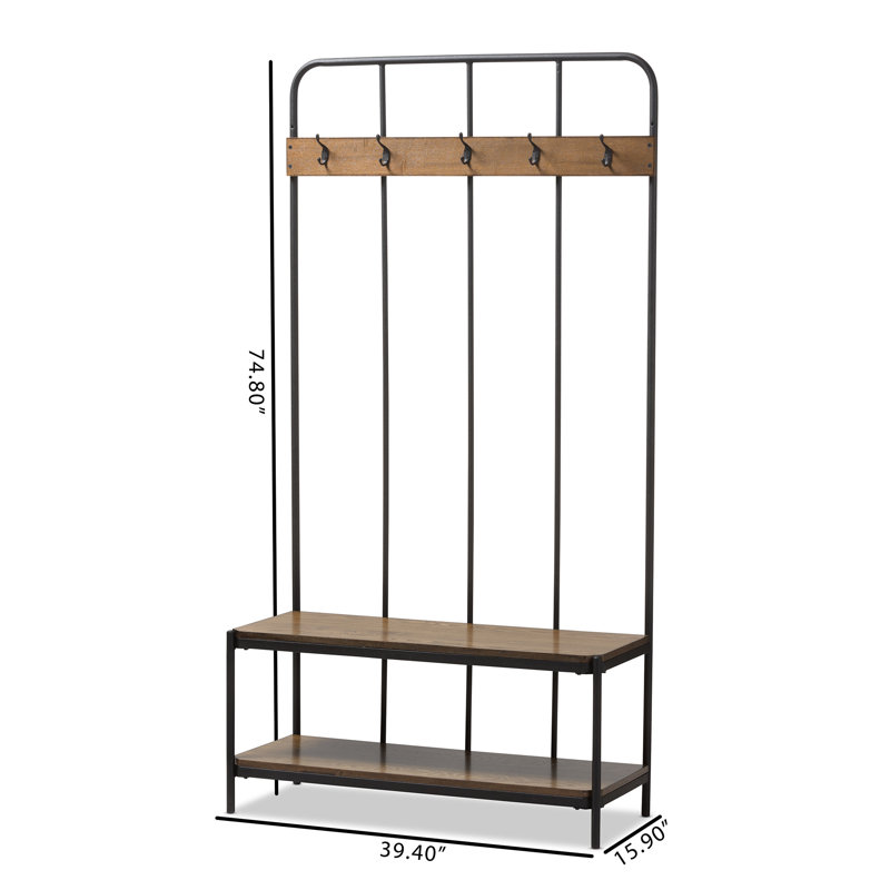 Peters Rustic Entryway Hall Tree & Reviews AllModern