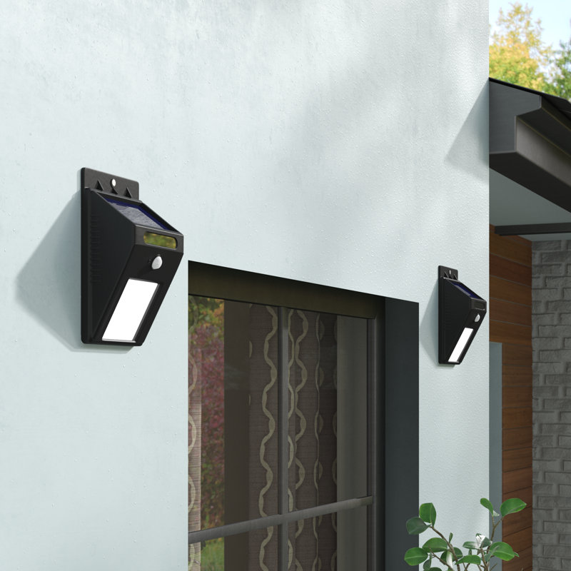 Symple Stuff Modern Motion Sensor Solar 2 Light Outdoor Spotlight Symple Stuff Modern Motion Sensor Solar 2 Light Outdoor Spotlight Reviews Wayfair