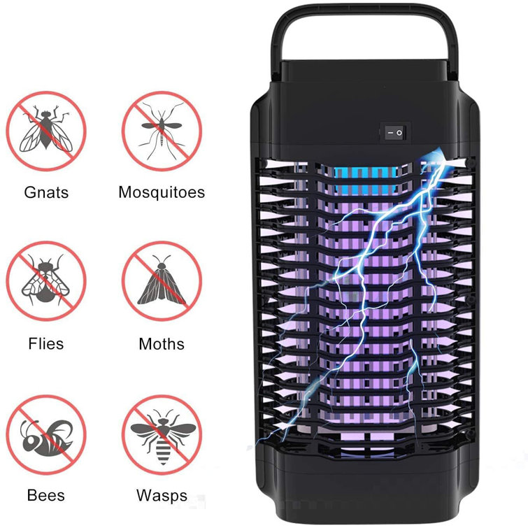 8PCS Solar Powered Outdoor Mosquito Fly Bug Insect Zapper Killer Trap Lamp Light 