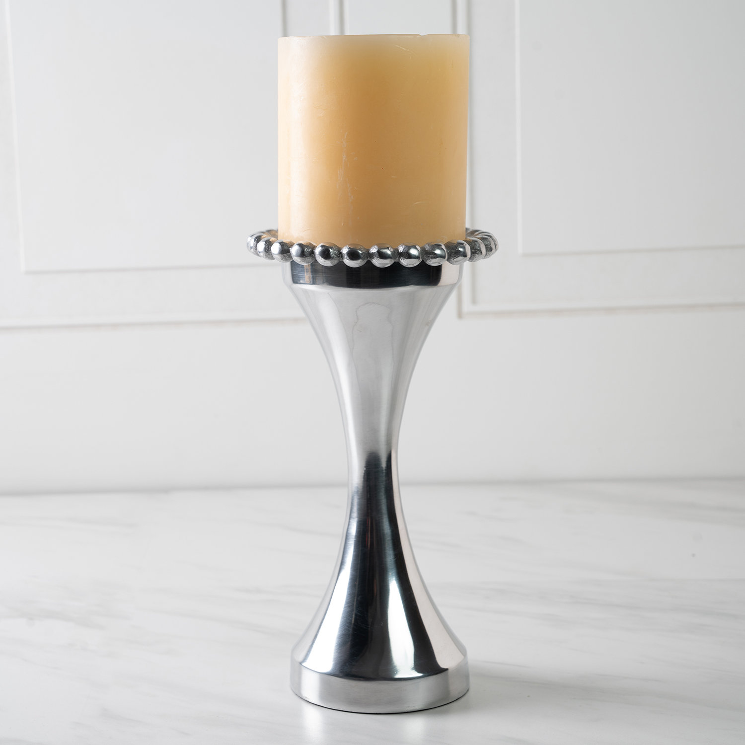 Canora Grey 9 Stainless Steel Tabletop Candlestick Holder Wayfair