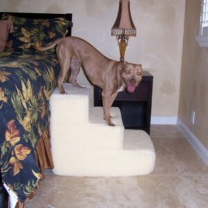 Big Dawg Foam 3 Step Pet Stair With Sherpa Cover