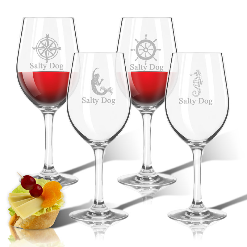Carved Solutions 4 Piece 12 oz. Plastic Stemmed Wine Glass ...