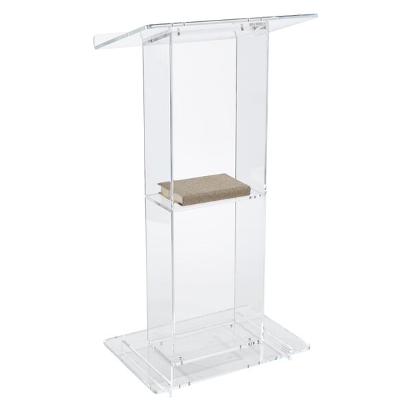 Table Desktop Podium Acrylic Podium Lectern Pulpit Plexiglass Lucite Counter 