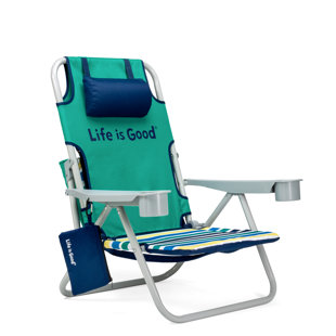 beach chair with cup holder