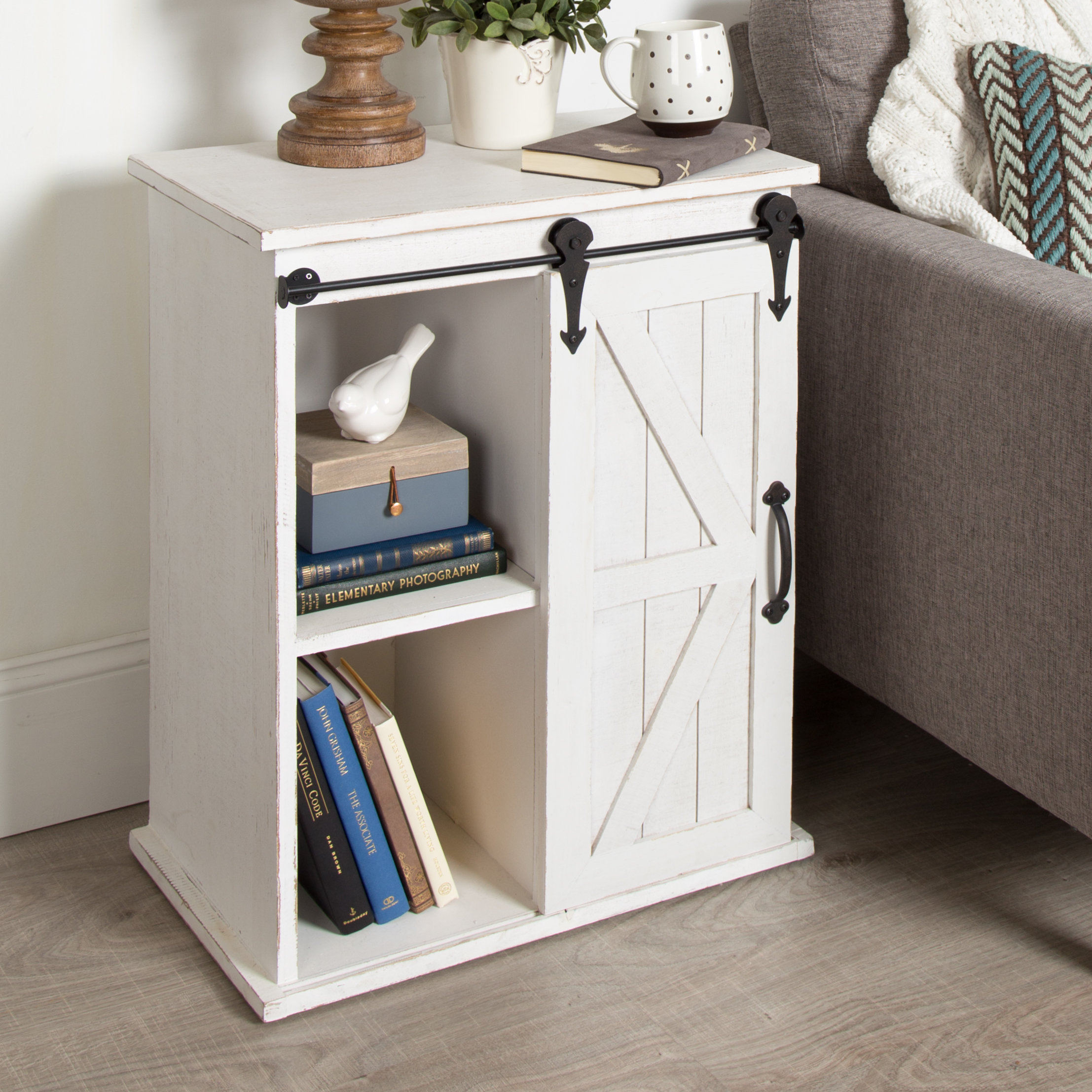 Gracie Oaks Banbury End Table With Storage Reviews Wayfair