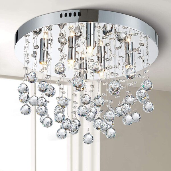 LED Crystal Chandelier Bedroom Ceiling Light Restaurant Lighting Rain Drop Lamps 