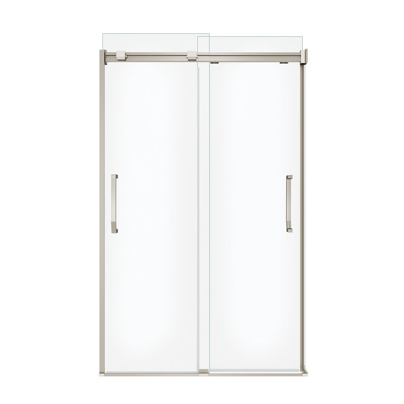 Maax Inc Inverto 47 X 74 Double Sliding Semi Frameless Shower Door Wayfair