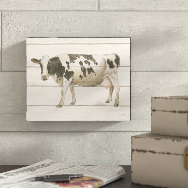 August Grove® Country Cow VI - Print on Canvas | Wayfair
