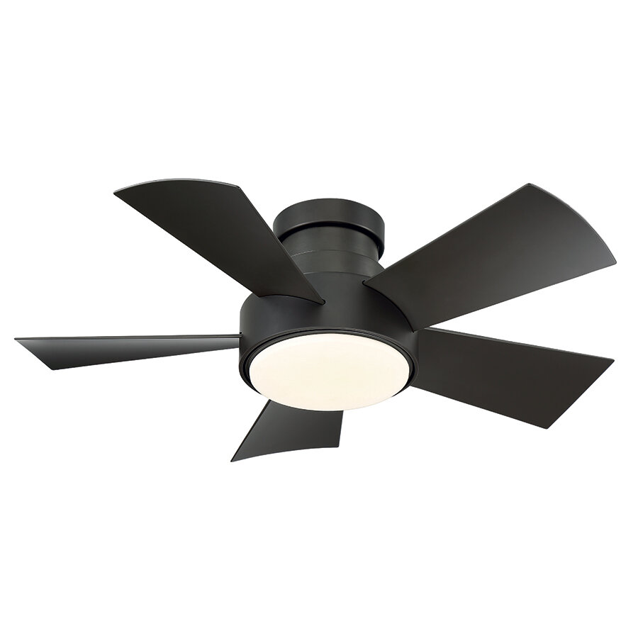 Modern Forms Vox 5 Blade Outdoor Led Smart Flush Mount Ceiling Fan With And Light Kit Included Reviews Wayfair