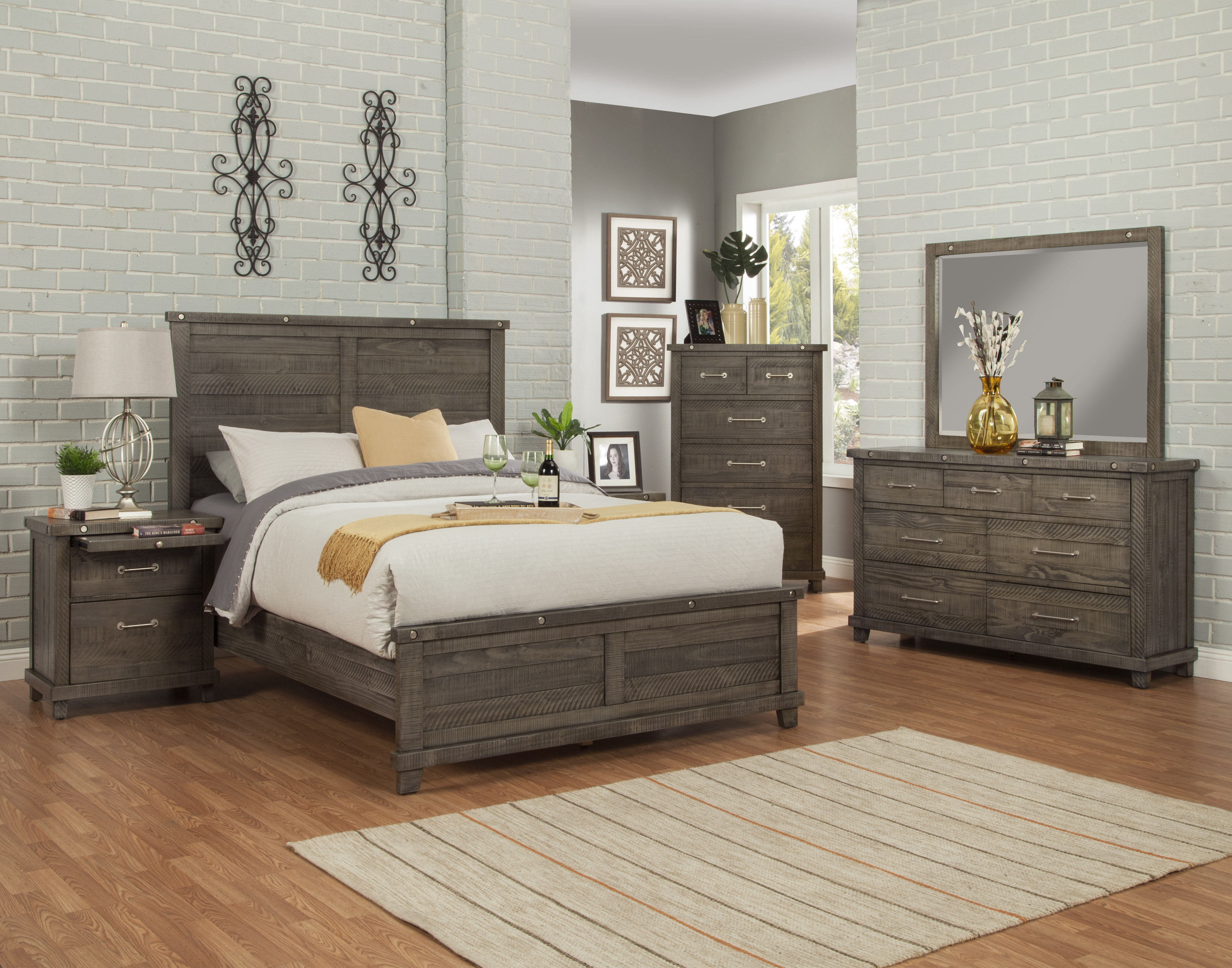 Millwood Pines Mckown Platform Solid Wood Configurable Bedroom Set ...