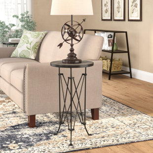 Abequas Metal End Table by Laurel Foundry Modern Farmhouse Best #1