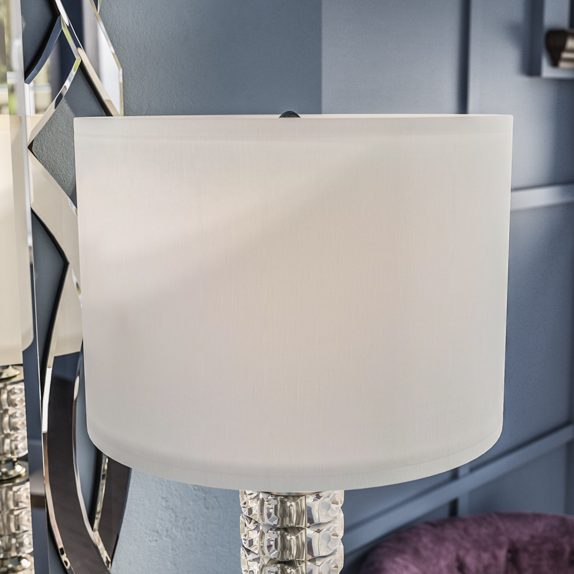 bright white lamp shade