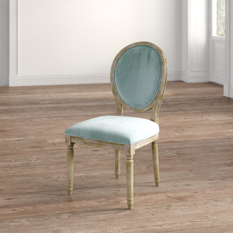 Kelly Clarkson Home Larghetto Velvet Upholstered King Louis Back Side Chair In Apple Green Reviews Wayfair