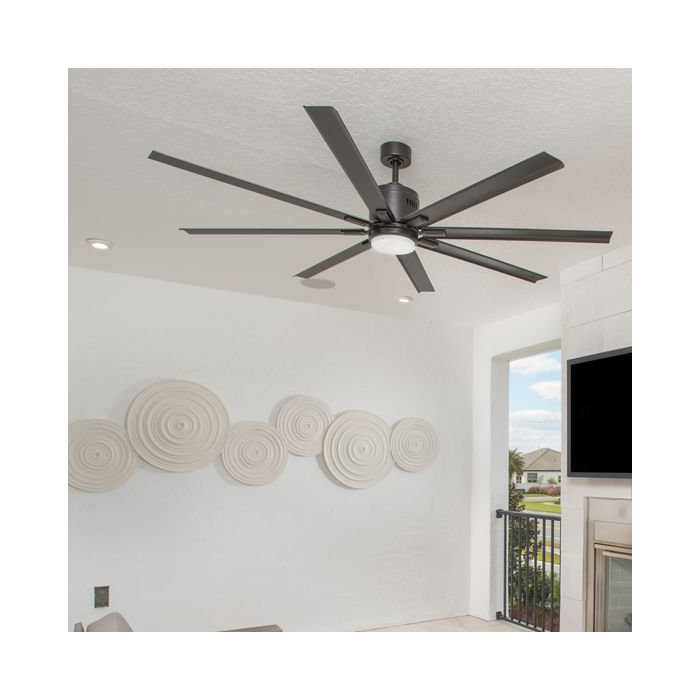 72 Bankston 8 Blade Led Ceiling Fan With Remote Light Kit Included