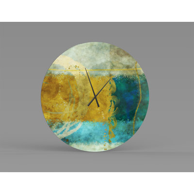 Oversized Chubbuck Wall Clock Orren Ellis Size Large