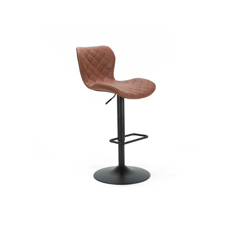 17 Stories Ansil Height Adjustable Swivel Bar Stool Wayfair Co Uk