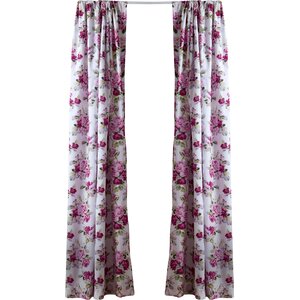 Lidia Nature/Floral Semi-Sheer Rod pocket Curtain Panels (Set of 2)