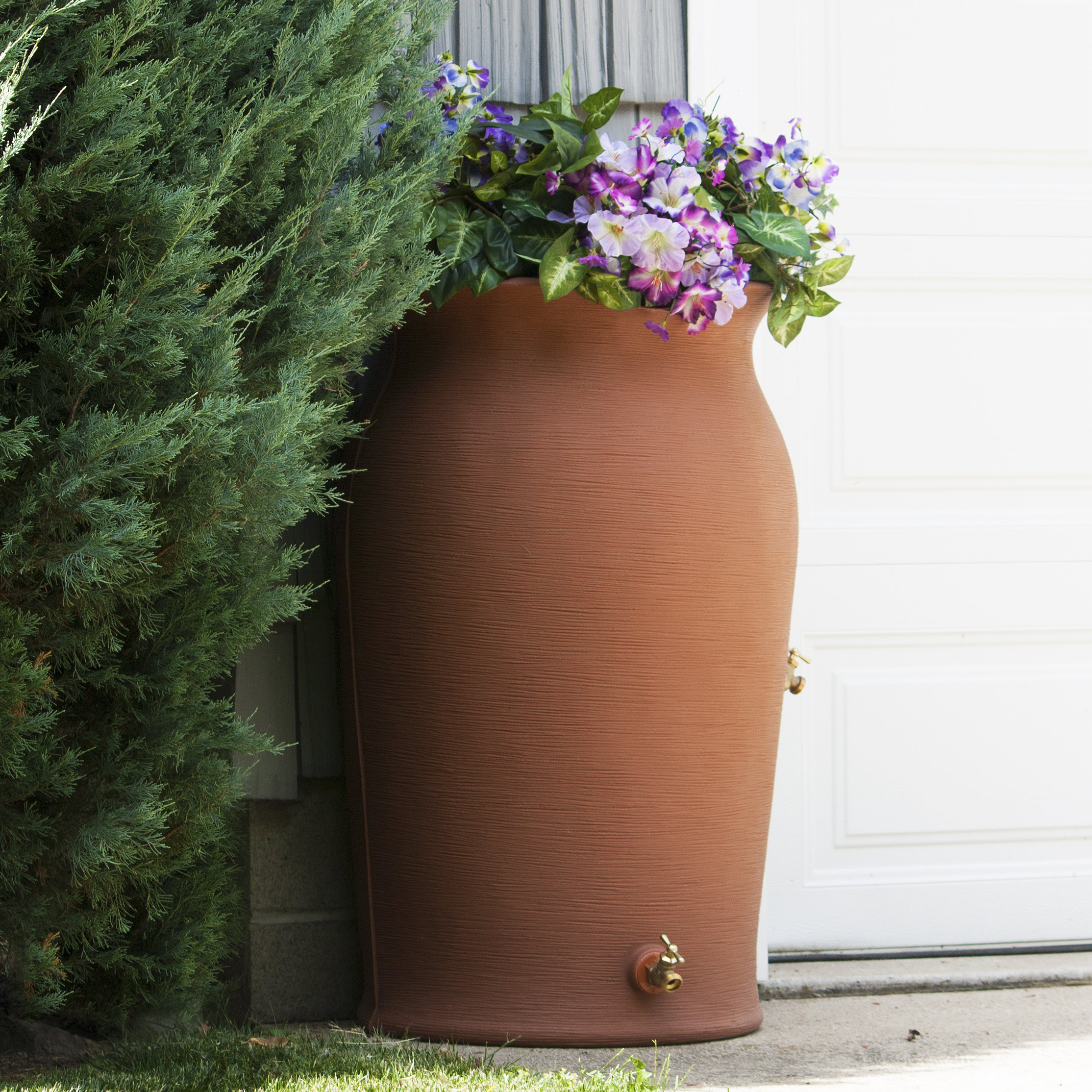 Red Barrel Studio® Askerby Plastic Planter Rain Barrel & Reviews Wayfair