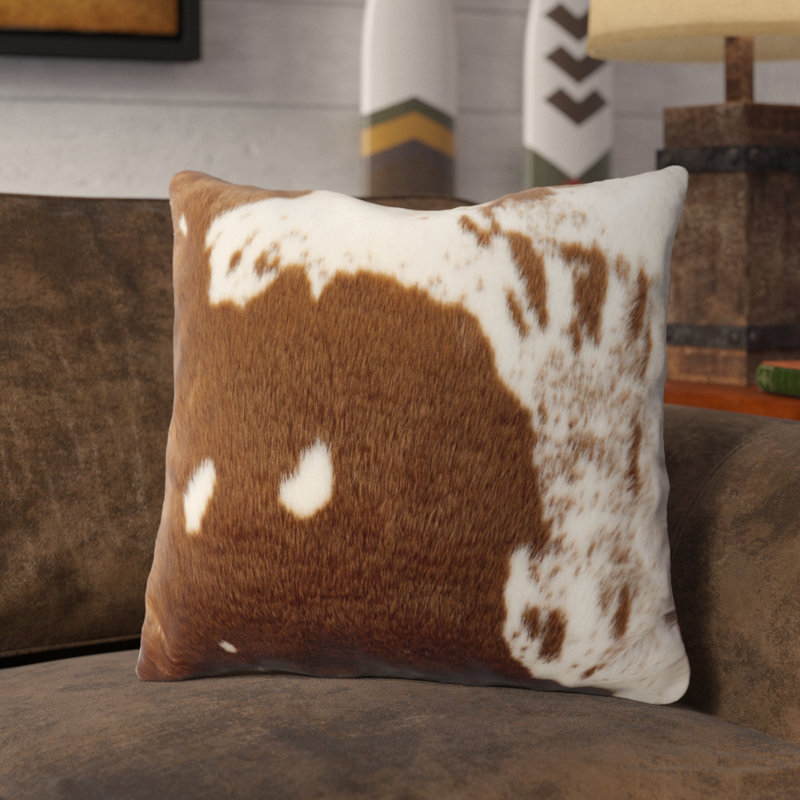 Loon Peak Bonneval Faux Leather Throw Pillow Reviews Wayfair