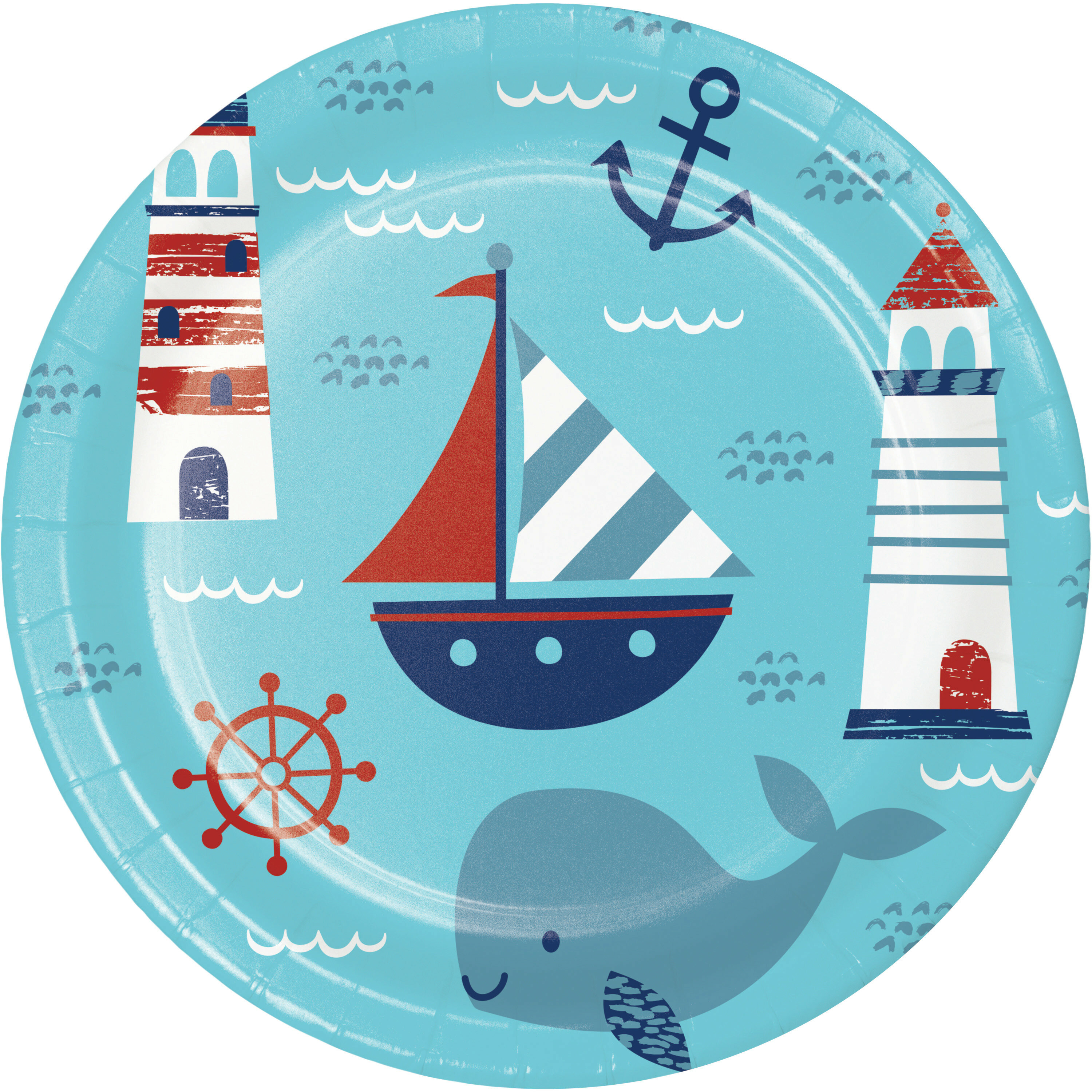 nautical paper plates