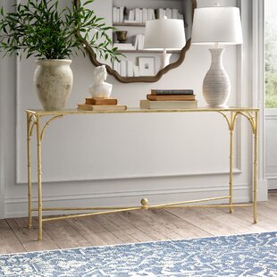 bamboo console table