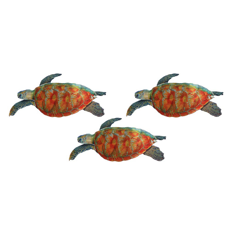Bay Isle Home Sea Turtle 3D Metal Wall Décor & Reviews ...