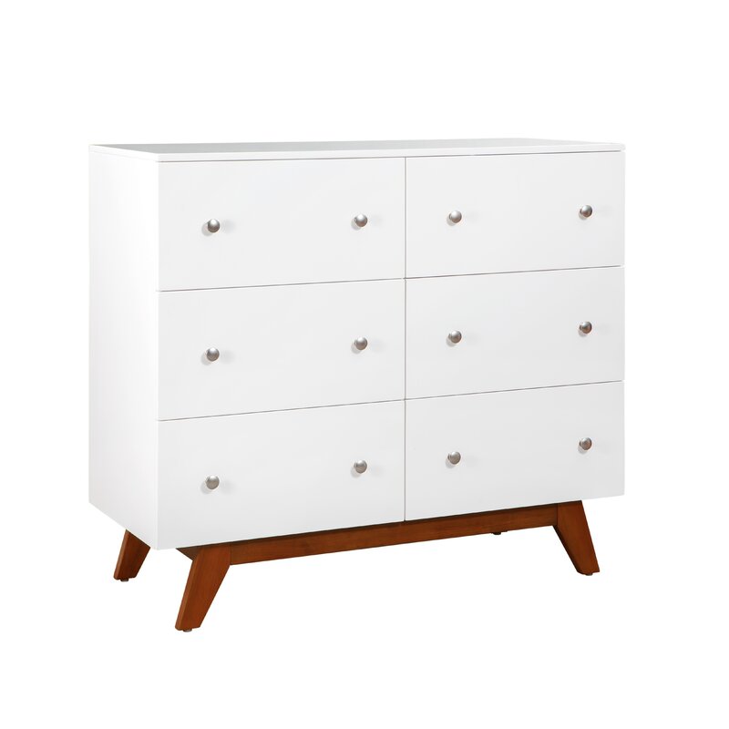 Corrigan Studio Krystal 6 Drawer Double Dresser Wayfair