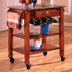 Kitchen Cart with Marble Top