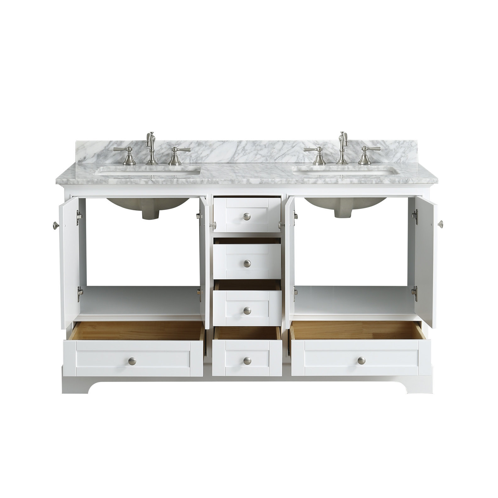 Urban Furnishings Jocelyn 60" Bathroom Sink Vanity Set with Mirror