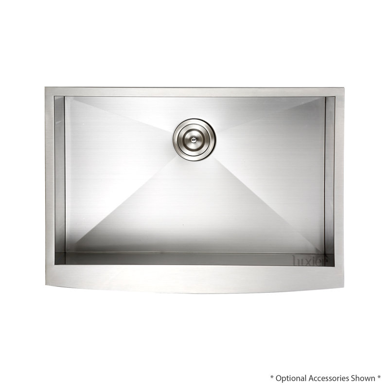 Luxier Luxury Handmade 30 L X 21 W Farmhouse Kitchen Sink
