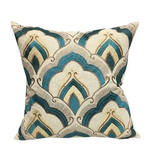 Syden Embroidered Throw Pillow