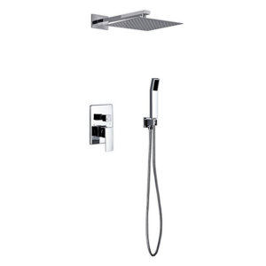 Aqua Piazza Diverter Complete Shower System with Lever Handle
