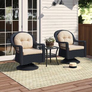 almus 3 piece conversation set with cushions