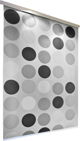 Murrill Waterproof Shower Curtain black,gray