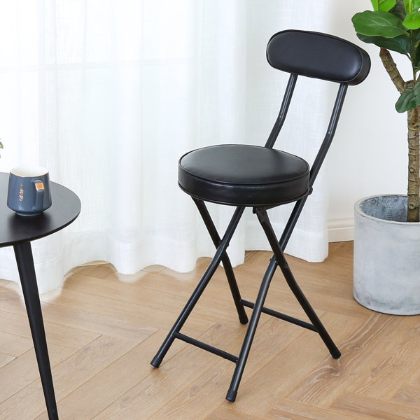 folding stool with back rest