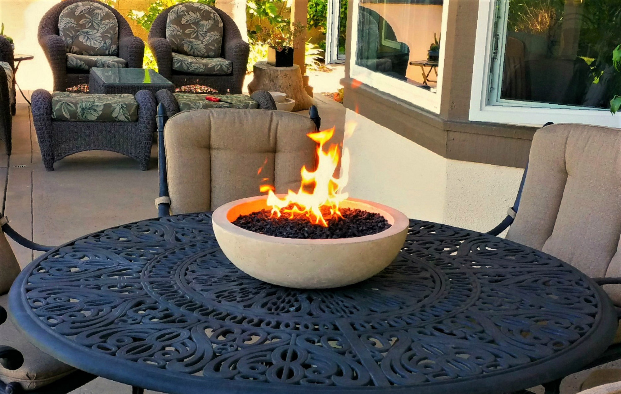 Fire Topper Stone Propane Outdoor Tabletop Fireplace Reviews Wayfair