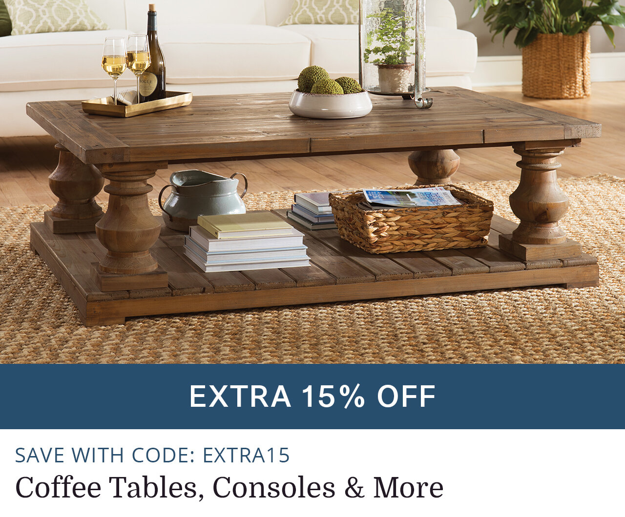 Coffee Tables, Consoles & More