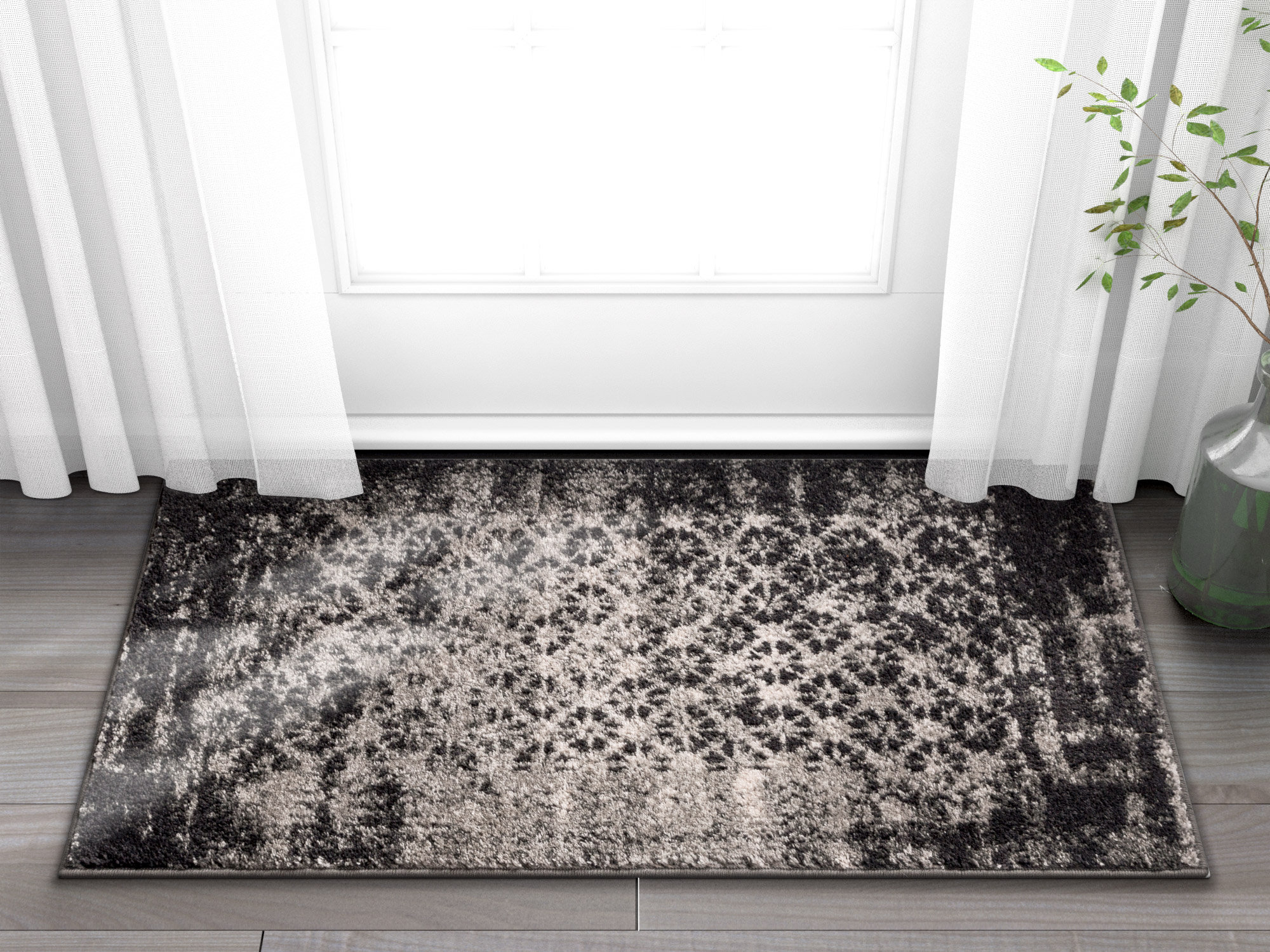 Williston Monoceros Modern Distressed Gray Area Rug & Reviews Wayfair