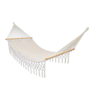 Go to store & view more images Bledsoe Natural Rest Camping Hammock by Bungalow Rose