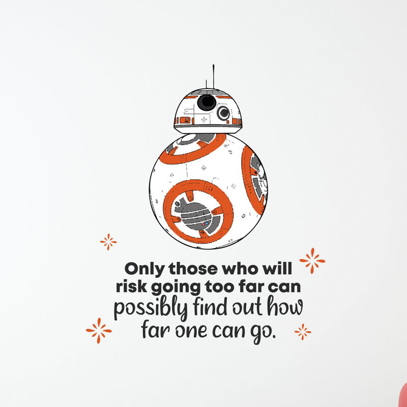 Design With Vinyl Bb8 Star Wars Robot Risk Vinyl Wall Decal Wayfair